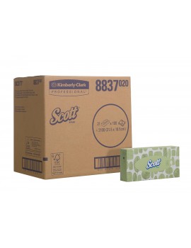 Scott 8837 Facial Tissues - 21 boxes of 100 Hygiene